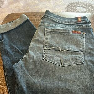 7 for all Mankind Josefina Skinny Boyfriend Jeans Waist 29